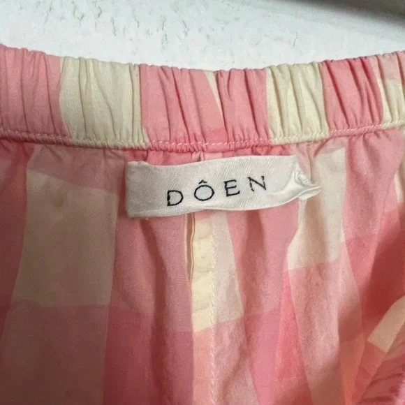 Doen Pink Checkered Pajama Pants - Picture 6 of 8